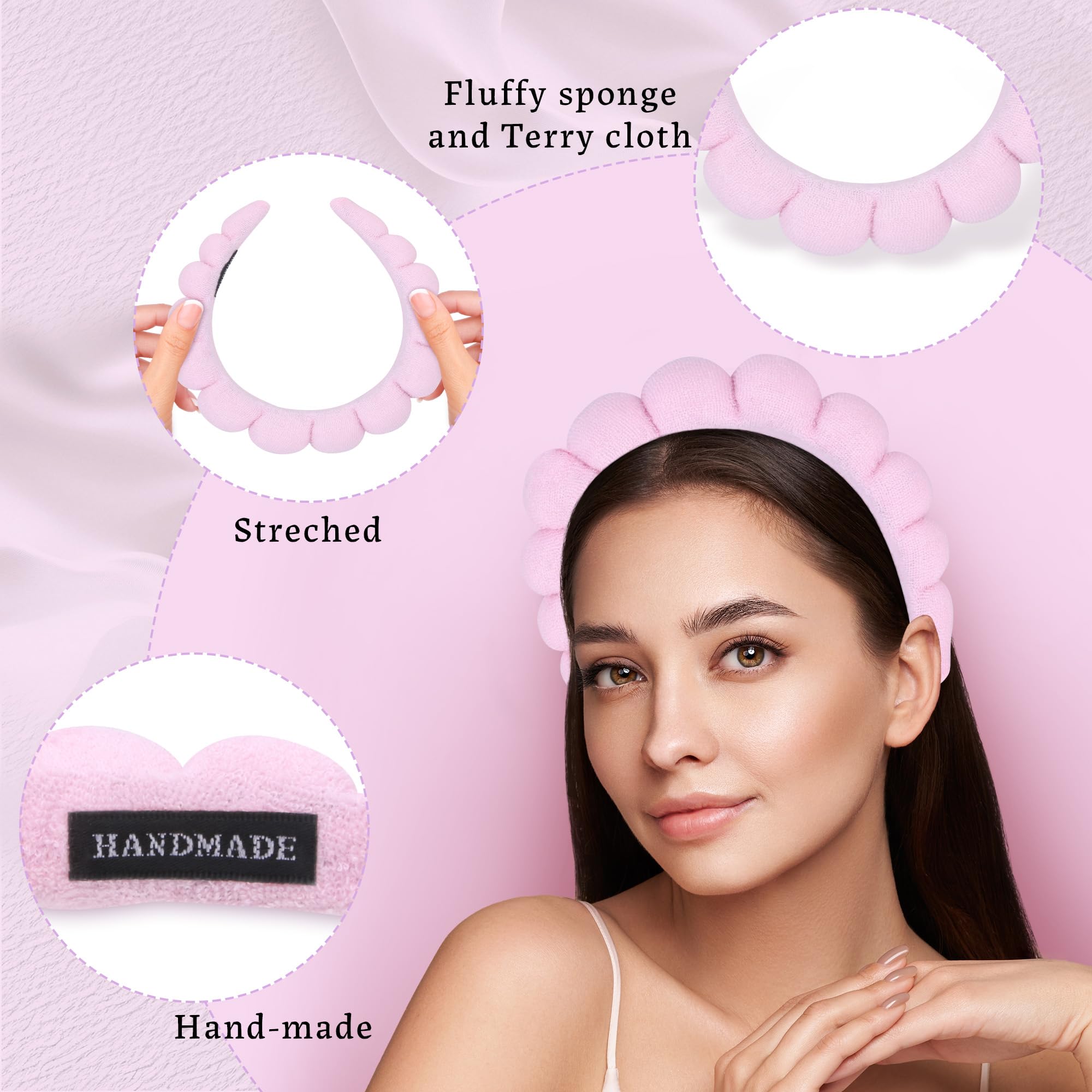 RAISEY spa headband colorful set on drawer for color coordination