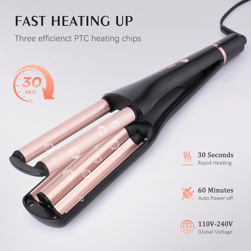 RAKUKOKKU fast-heating in 30 seconds enables quick daily styling.