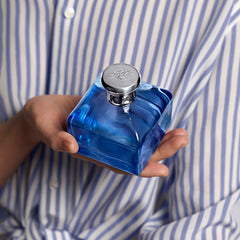 Ralph Lauren Blue EDT silver cap adds luxe touch for elegant occasions.
