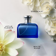 Ralph Lauren Blue EDT spray bottle delivering a refreshing daytime mist.