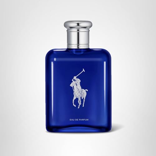 Polo Blue bottle on dresser conveying modern luxury and timeless appeal
