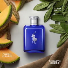 Ralph Lauren Polo Blue hair and body wash bottle for refreshing shower ritual