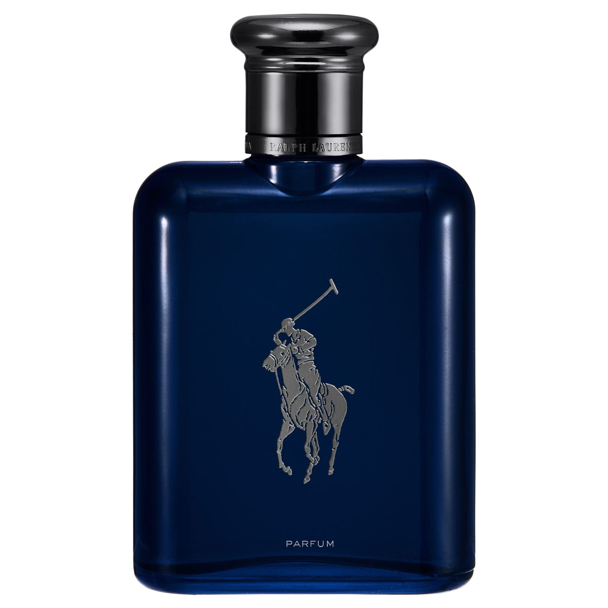 Polo Blue parfum bottle by Ralph Lauren Fragrances offers a bold everyday signature scent