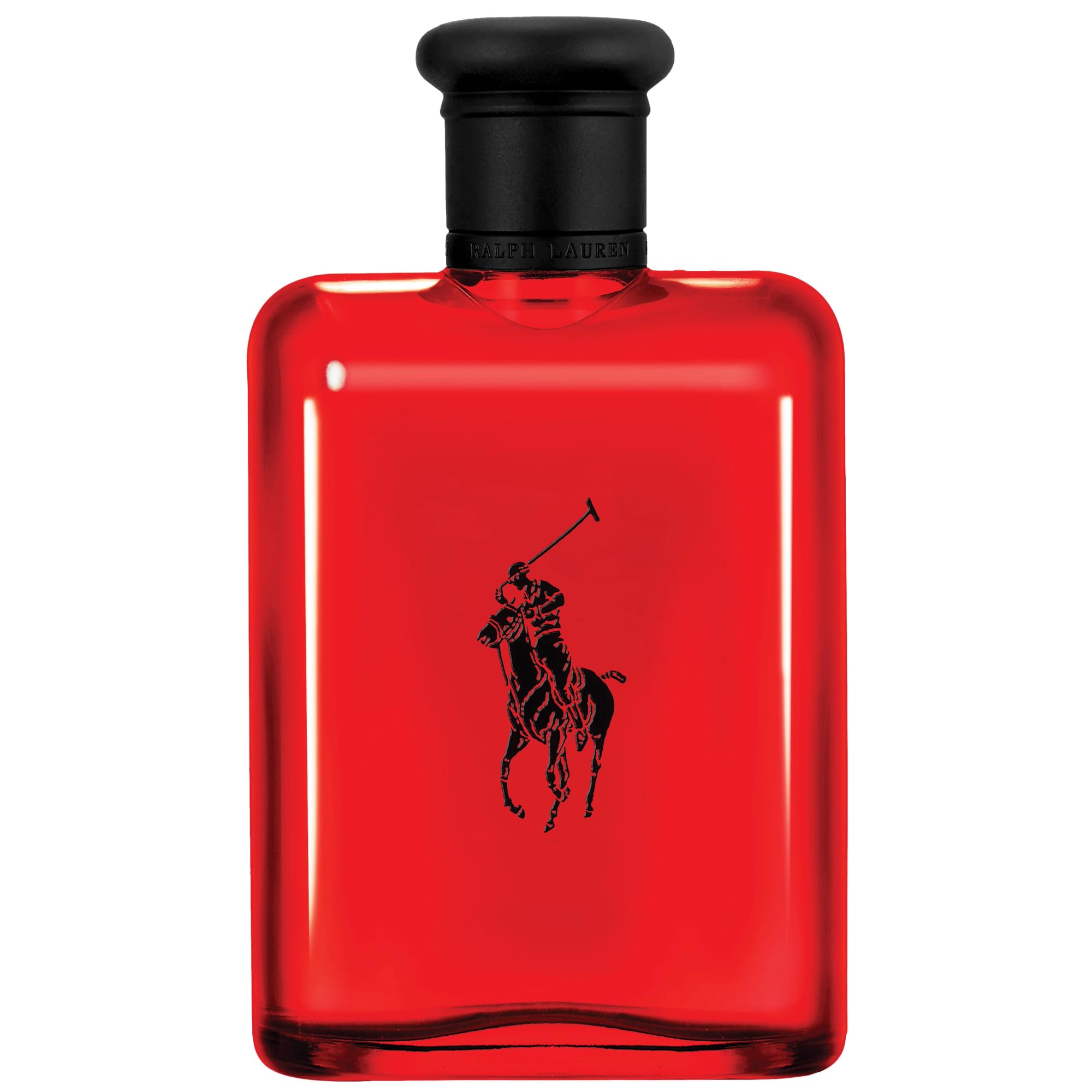 Ralph Lauren Polo Red bottle front close-up conveys bold confidence for daily wear.