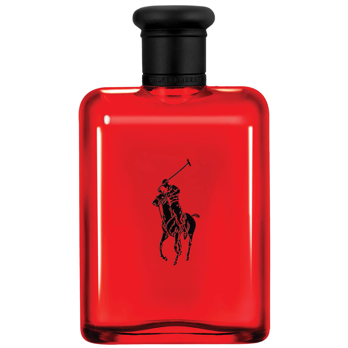 Ralph Lauren Polo Red bottle front close-up conveys bold confidence for daily wear.