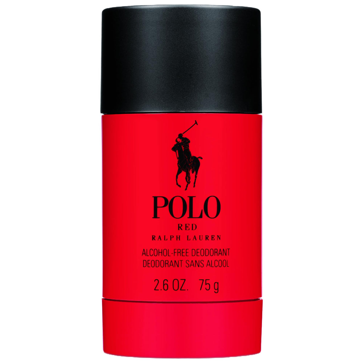 Ralph Lauren Polo Red deodorant stick packaging for long-lasting freshness.