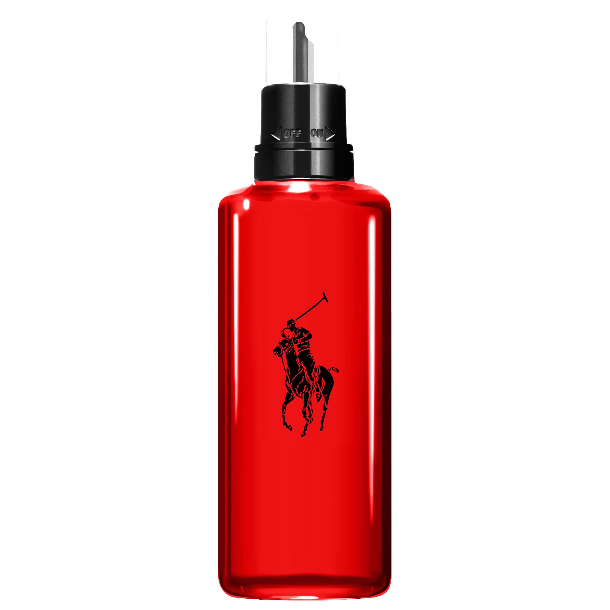 Ralph Lauren Polo Red refill bottle top view for easy pouring.