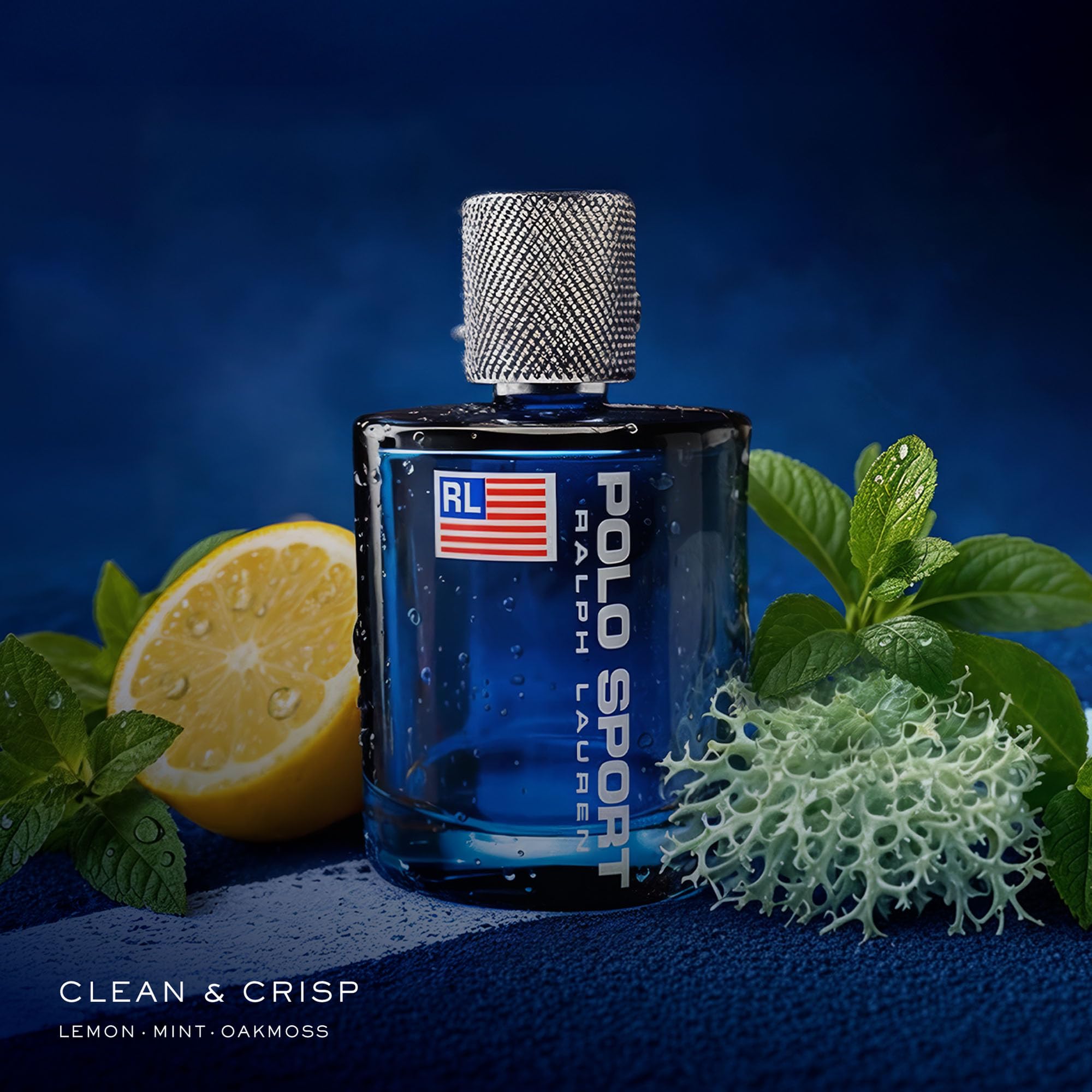 Polo Sport EDT with citrus and mint notes energizing