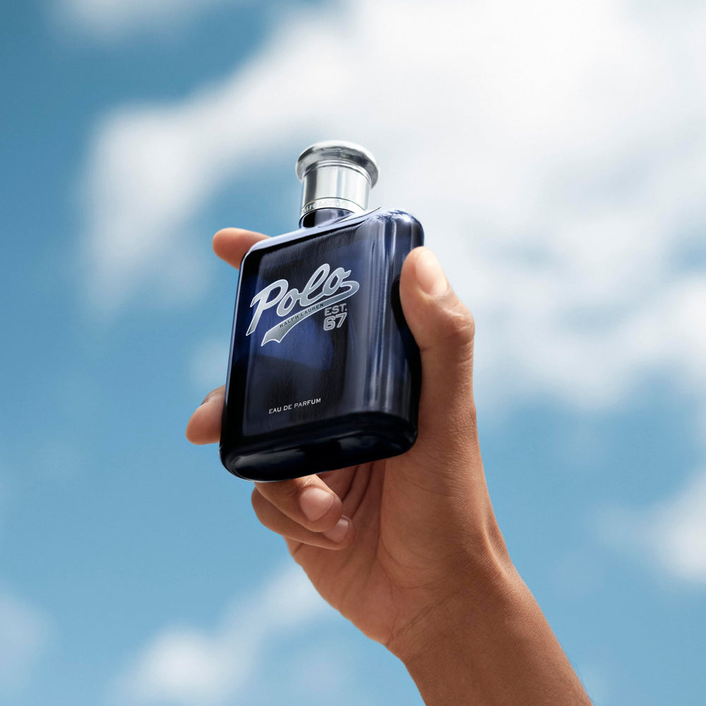 Polo 67 spray at pulse points – targeted application for longevity.