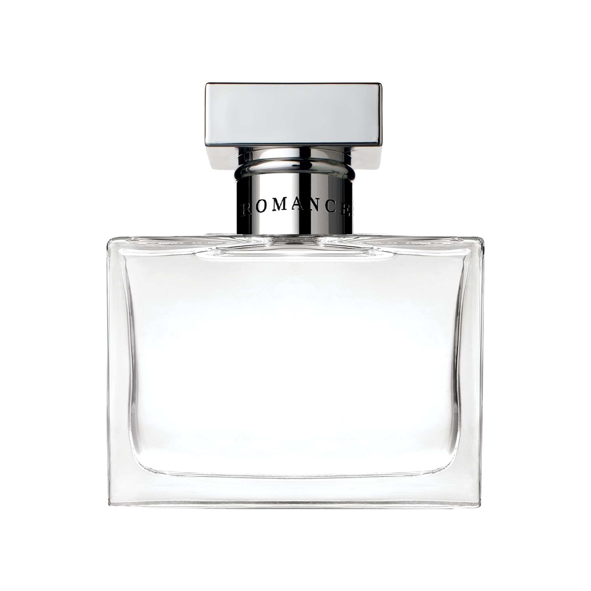 Ralph Lauren Romance bottle closeup highlighting rose notes for an elegant everyday fragrance.