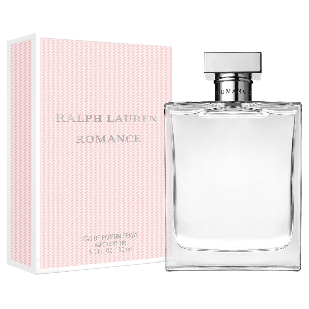 Ralph Lauren Romance packaging box conveys premium gifting appeal and shelf presence.