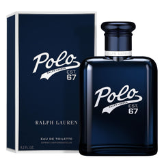 Ralph Lauren Polo 67 cap close-up highlighting premium packaging and design.