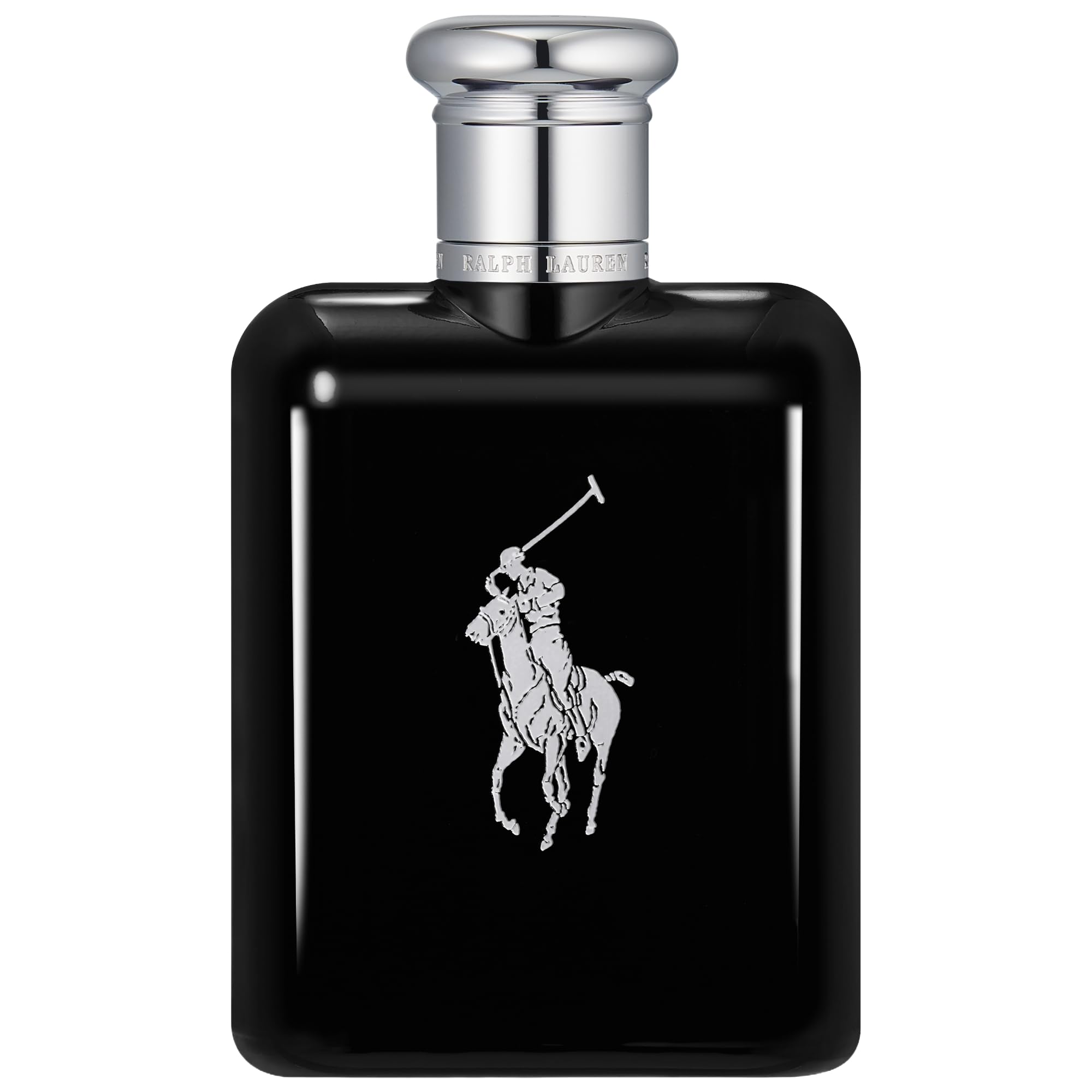Ralph Lauren Polo Black bottle closeup for daytime confidence.