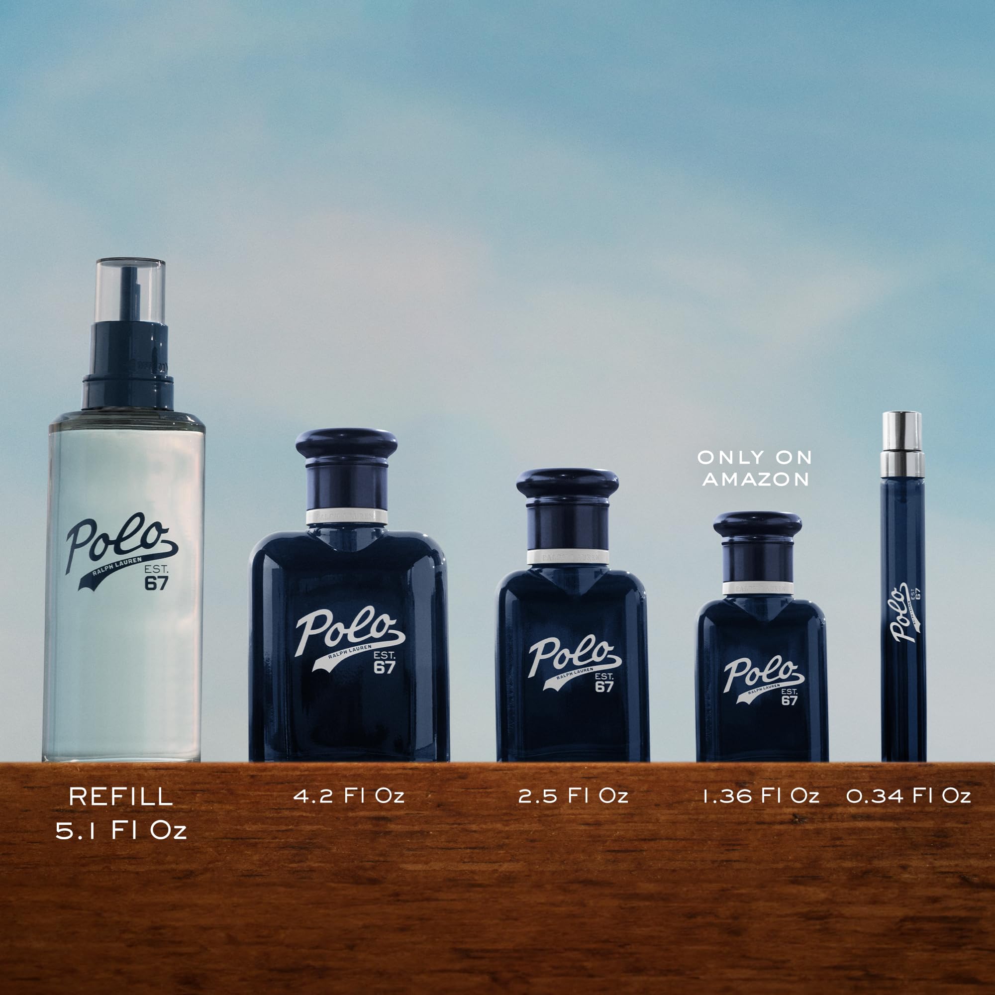 Ralph Lauren Polo 67 close-up bottle label and styling.