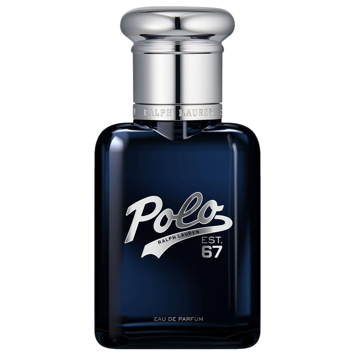 Ralph Lauren Polo 67 bottle front view highlighting premium design and woody scent.