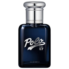 Ralph Lauren Polo 67 bottle front view highlighting premium design and woody scent.