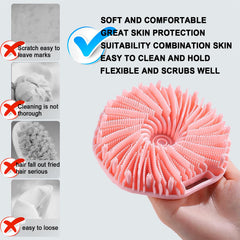 RamPula silicone body scrubber creates rich foam for luxurious shower lather.