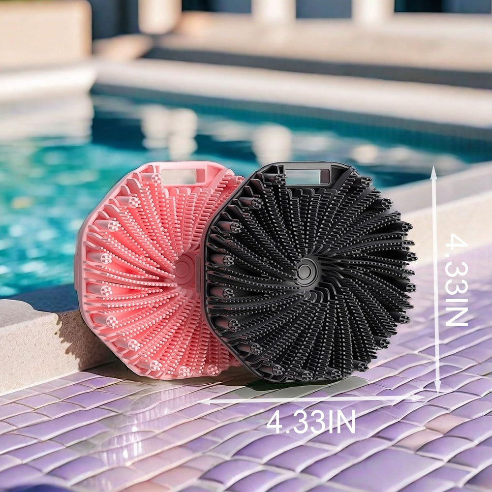 RamPula silicone body scrubber smooth texture leaves skin softer after use.