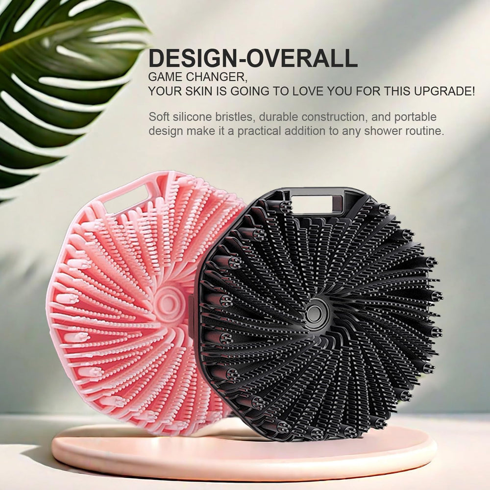 RamPula silicone body scrubber compact design fits travel kits neatly.