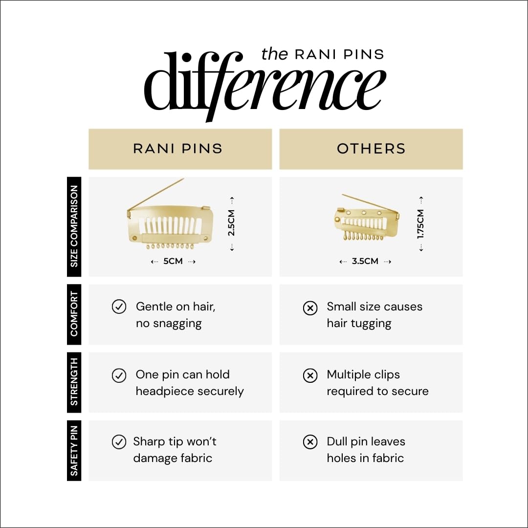 Rani Pins premium 6 large clips packaging shows coordinated color set for outfits