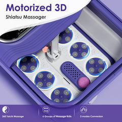 Ranjova foot spa blue collapsible design for compact storage after use