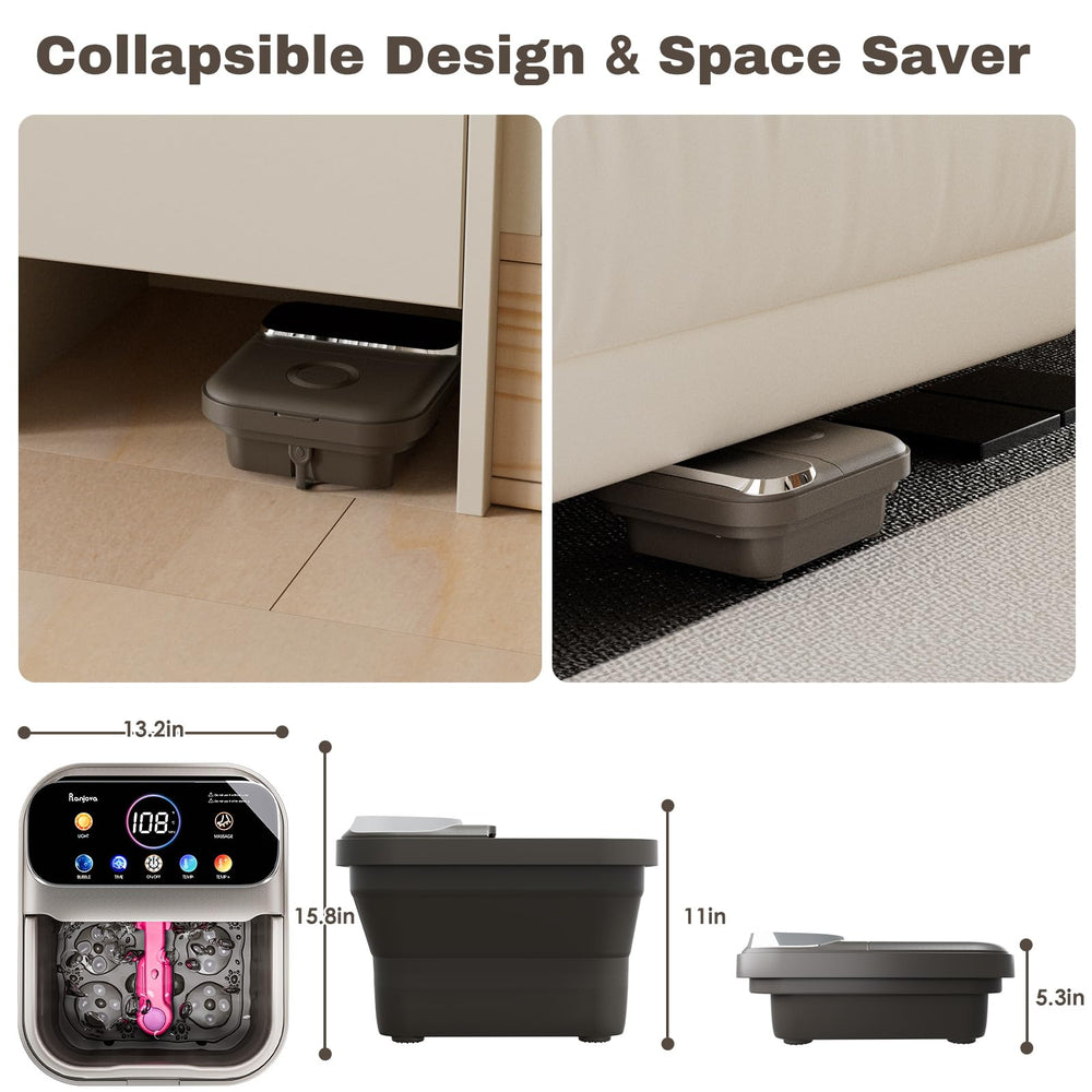 Ranjova Foot Spa Removable massage plate makes cleaning quick and hygienic.