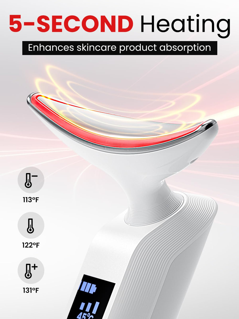 Rantxiny face massager delivers deep vibrations for relaxing facial muscles and brightness.