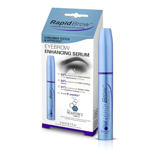 RapidBrow applicator brush close-up for precise, mess-free application