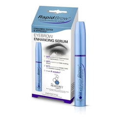 RapidBrow applicator brush close-up for precise, mess-free application