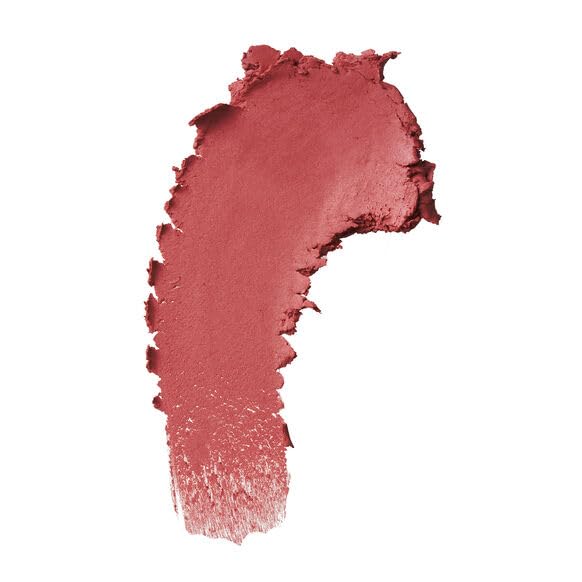 Rare Beauty Soft Pinch blush Happy swatch showcases cushiony texture for quick, radiant color.