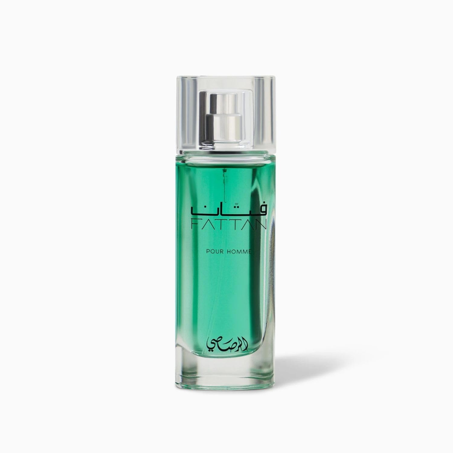 RASASI Fattan Pour Homme notes visual highlighting bergamot and cedar for lasting scent.