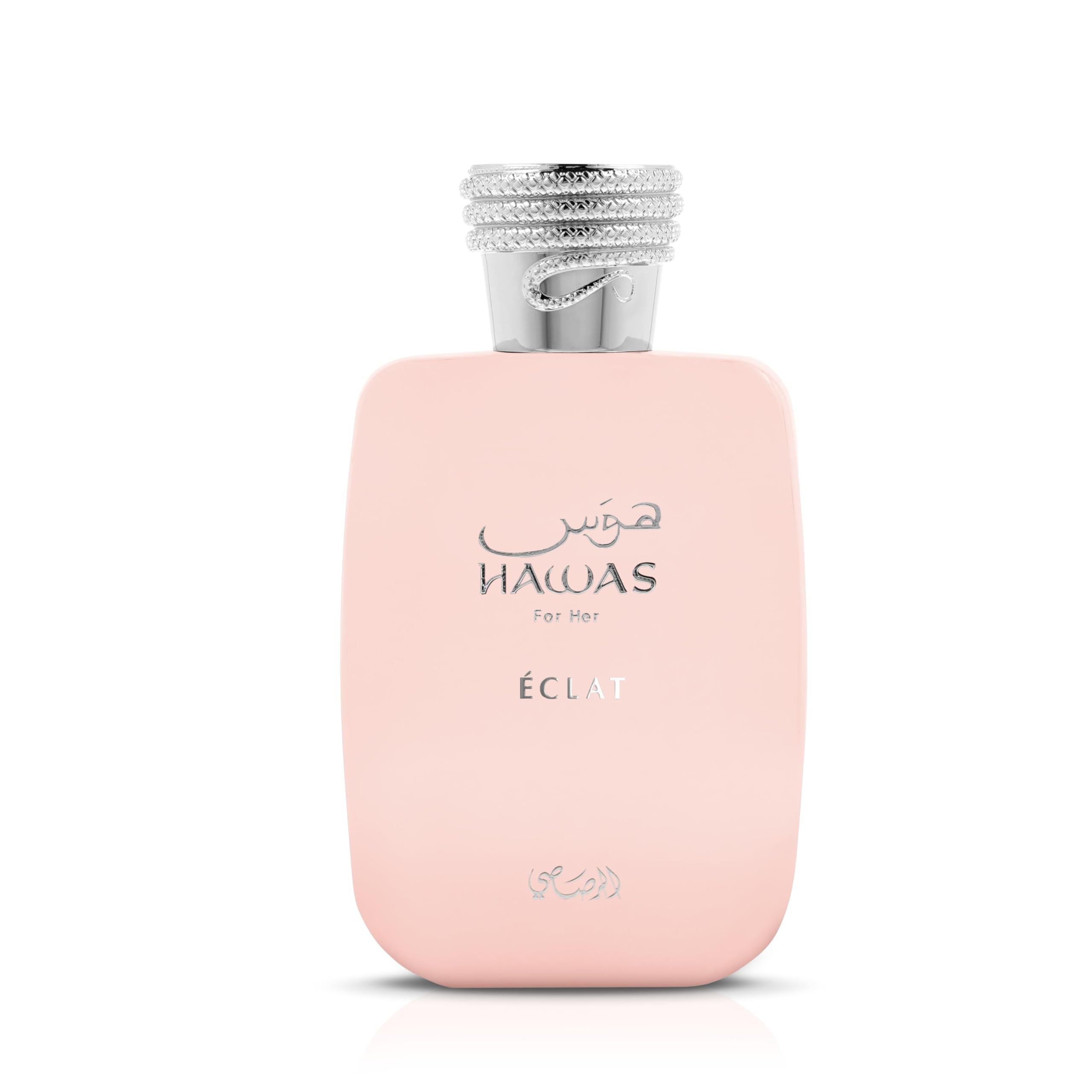 Rasasi Hawas Eclat for Women application scene highlighting a spritz for everyday elegance