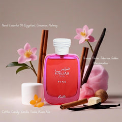 RASASI Hawas Pink box packaging photo presents elegant gift-ready presentation.