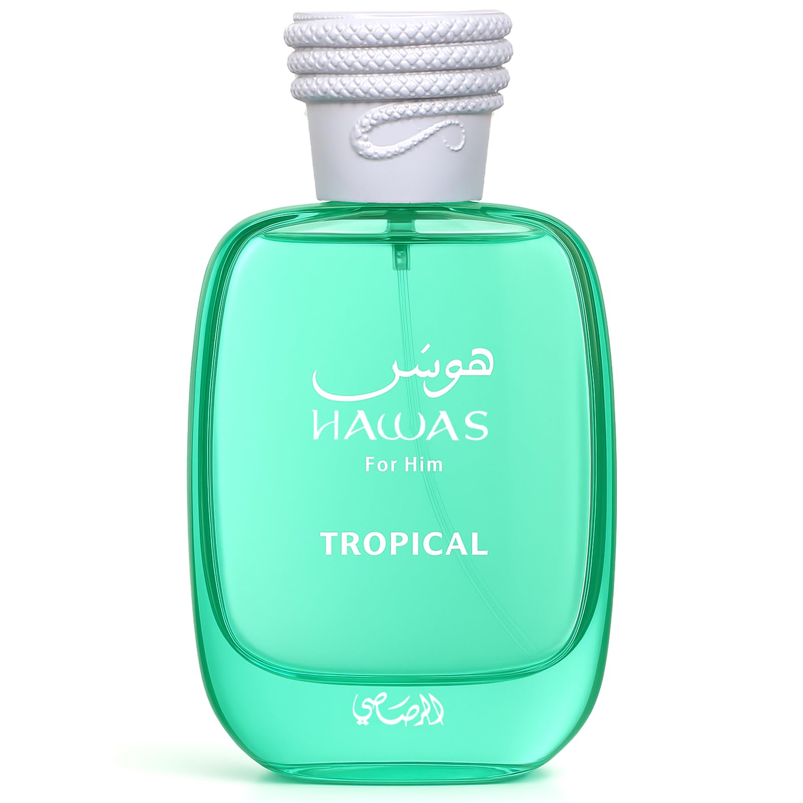 Rasasi Hawas Tropical bottle front view for confident daytime wear.