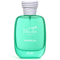 Rasasi Hawas Tropical bottle front view for confident daytime wear.