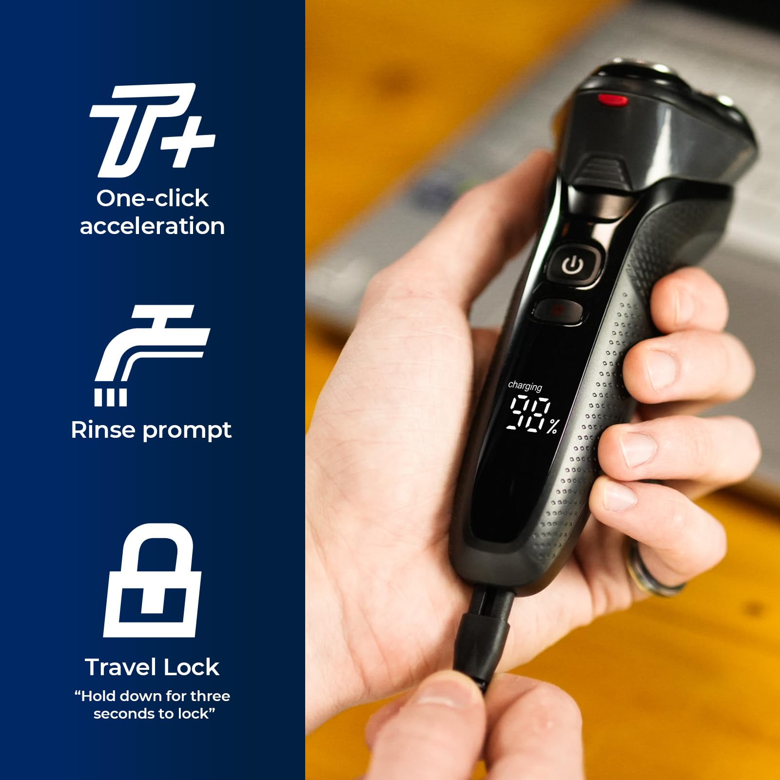 Rategist Eclipse Black blade detail reveals precision blades for clean beard lines