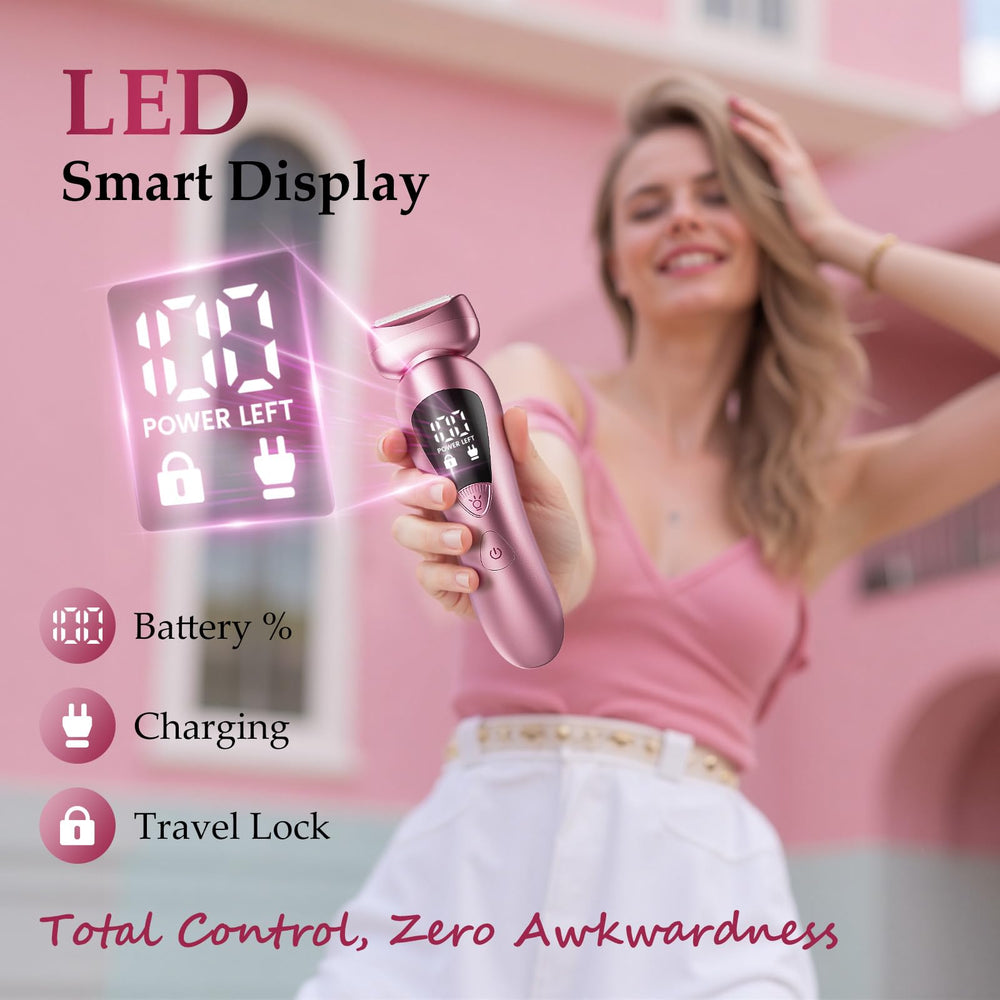 Rategist electric bikini trimmer USB-C charging enables fast power on the go.