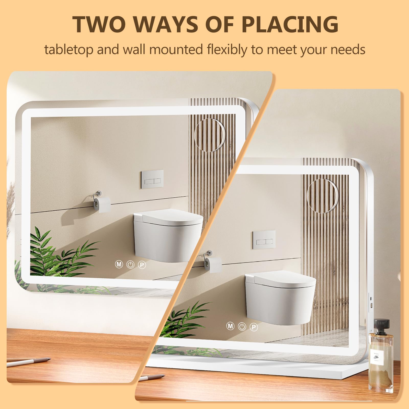Ratsamee vanity mirror aluminium frame showcases durable, corrosion resistant design.
