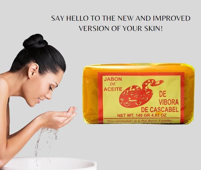 Rattlesnake oil soap bar closeup with smooth texture