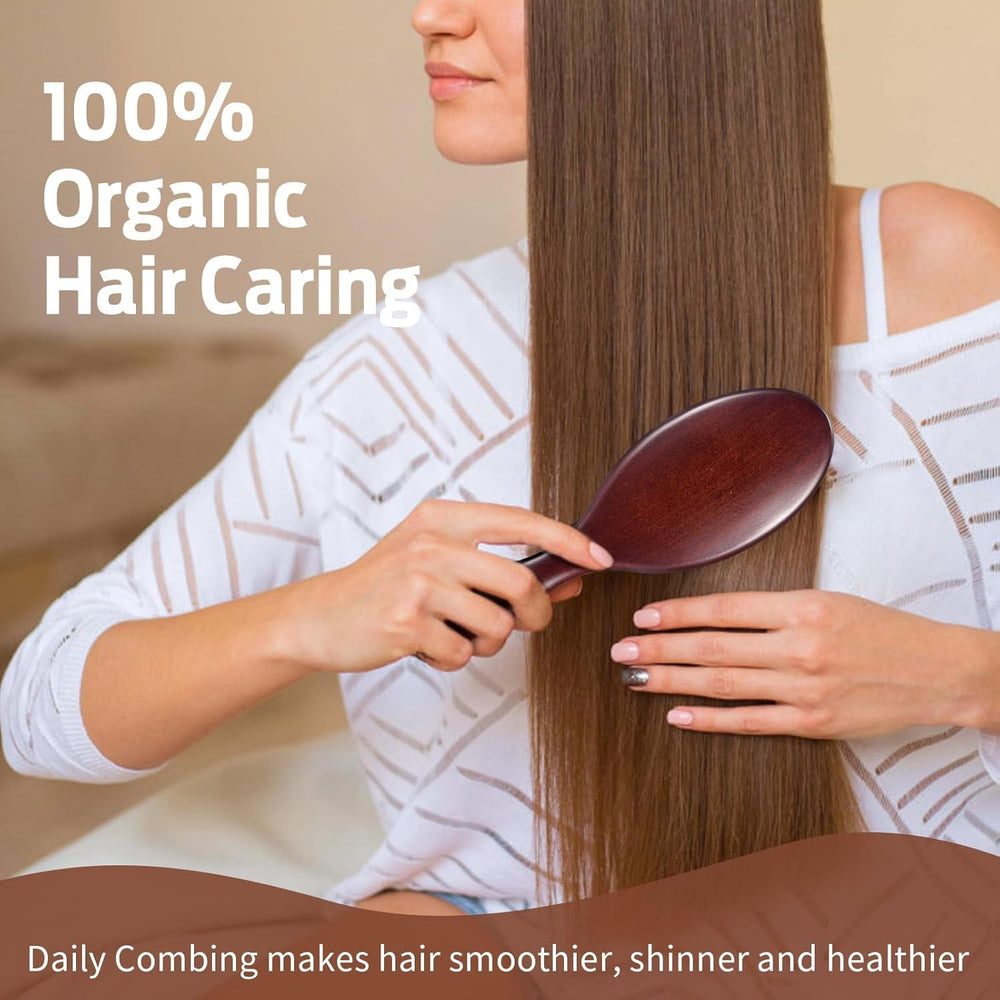 RAVEGO hair brush scalp massage promotes circulation and a soothing hair routine