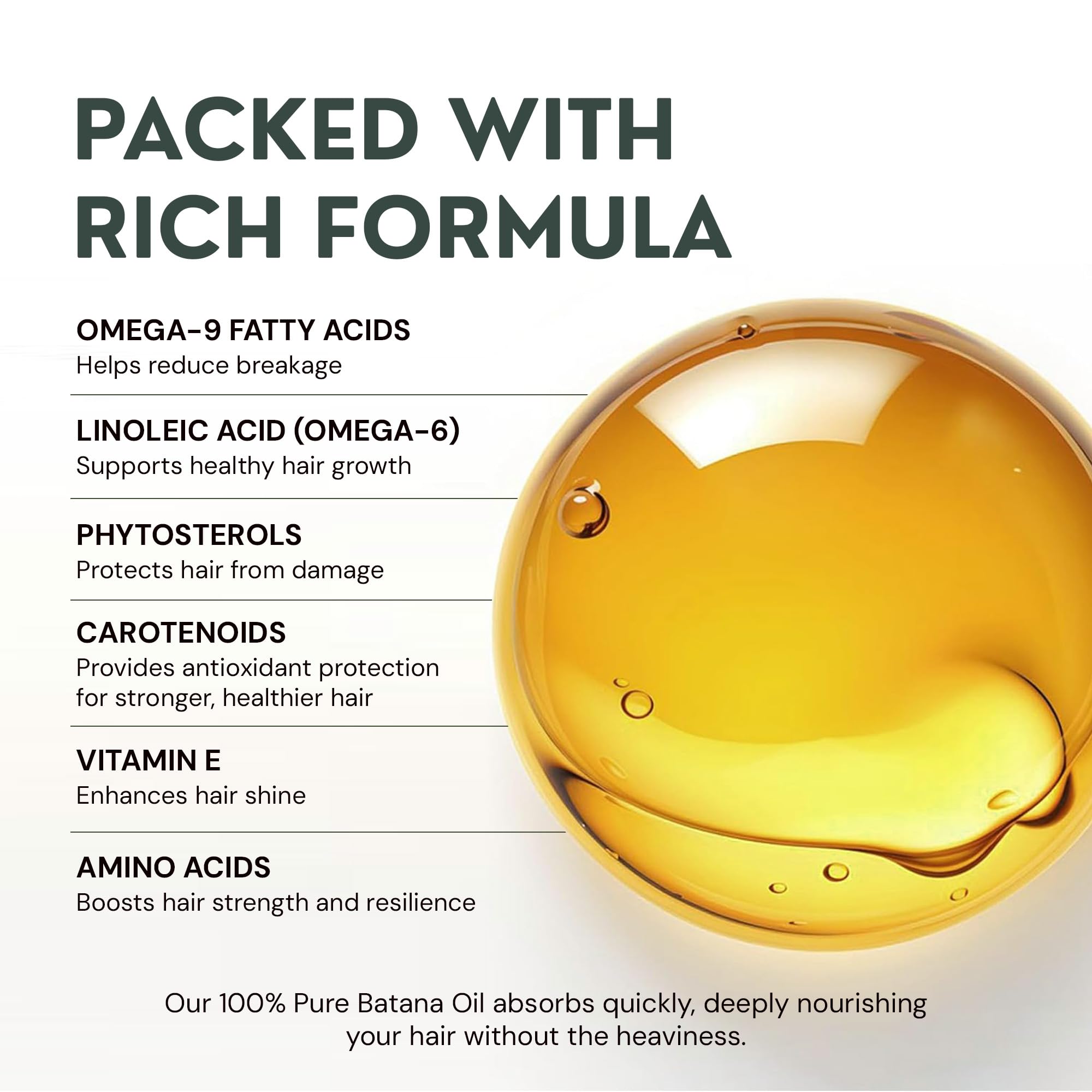 RAW ACTIVES Batana Oil lab-tested label suggests quality and purity.