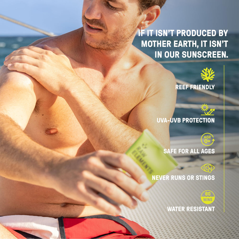 Raw Elements mineral zinc-oxide coverage shows effective SPF with non-nano protection.