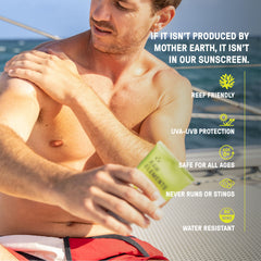 Raw Elements mineral zinc-oxide coverage shows effective SPF with non-nano protection.