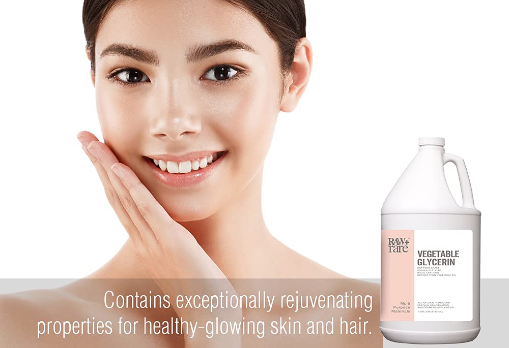Raw Plus Rare glycerin cosmetic-grade ingredient for DIY formulations.