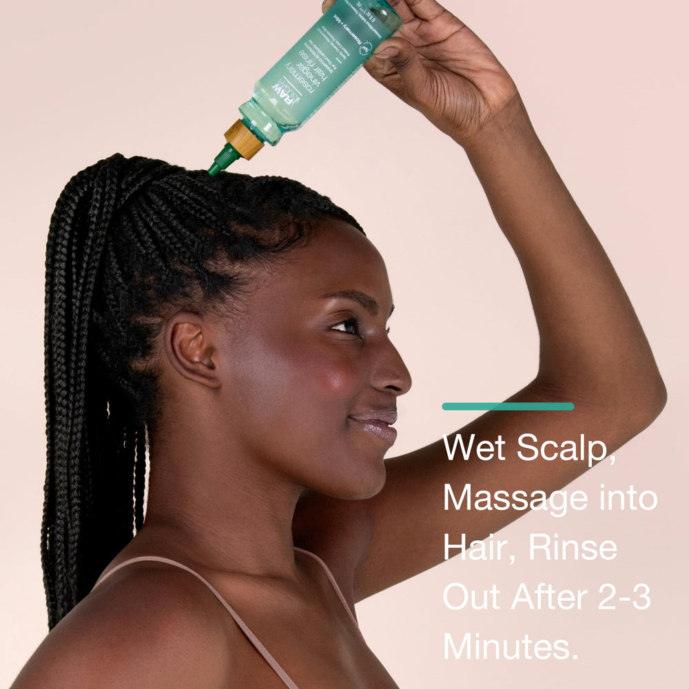 RAW SUGAR Not So Dry Shampoo tube demonstrating oil control and residue-free style