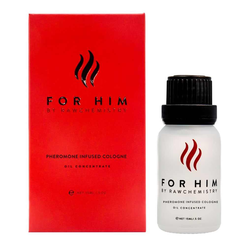 RawChemistry for Him 15ml bottle front view, compact travel-ready design for easy refresh.