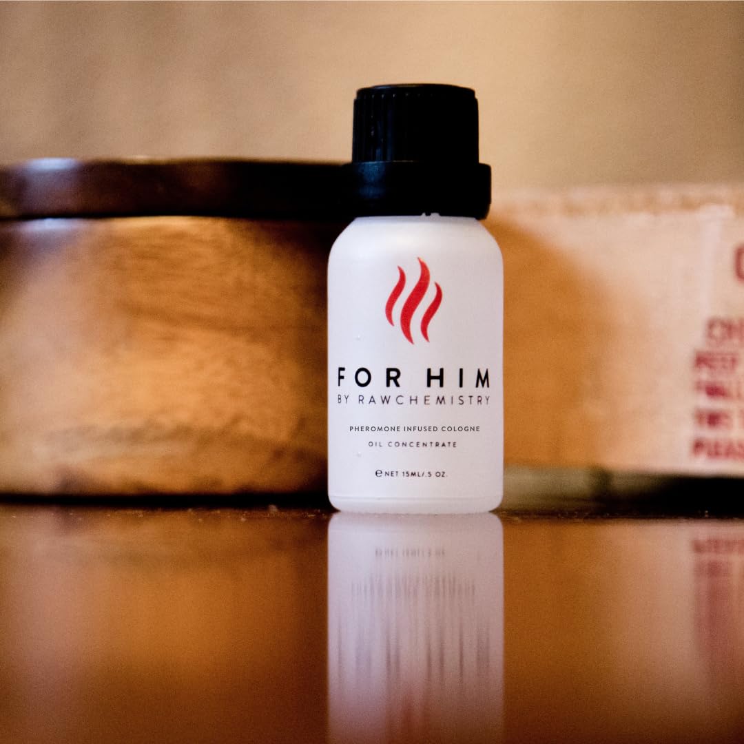 RawChemistry for Him on dresser display, ideal for evening wear.