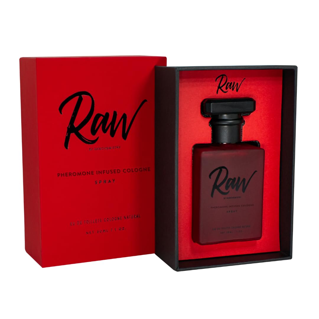 RawChemistry raw pheromone cologne bottle shown for premium scent experience