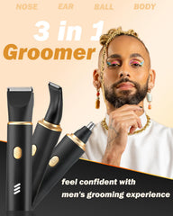 RAXMETRY Manscape Trimmer IPX7 waterproof design for wet or dry use