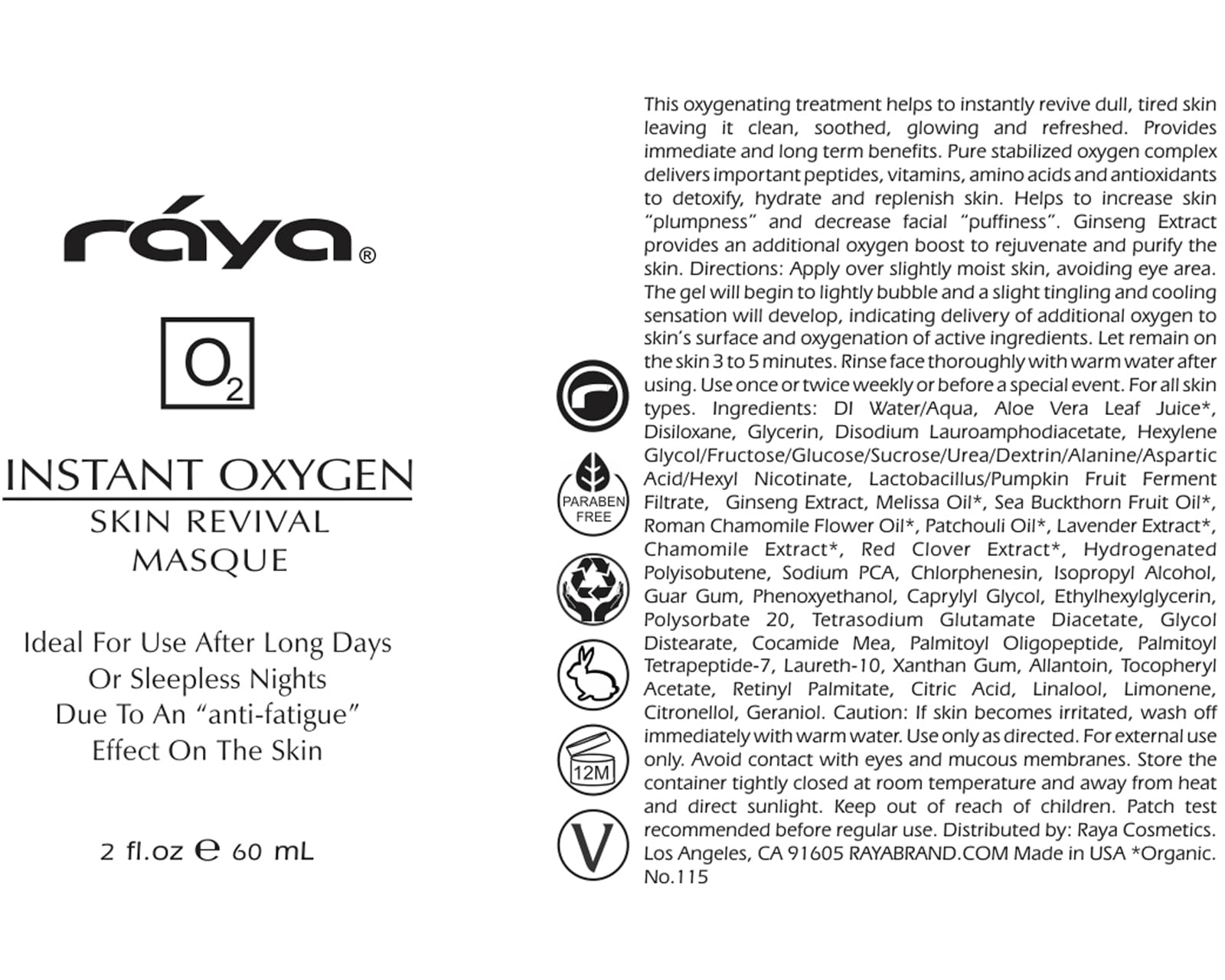 Raya cruelty-free and USA-made badge underscores ethical skincare choice